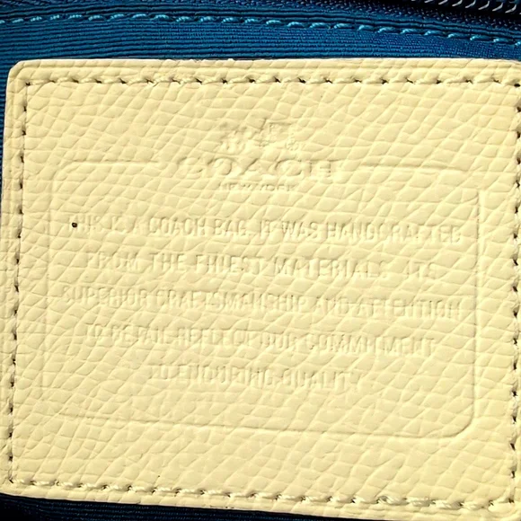 Coach Badlands Floral (Blue/White) Zip Tote Handbag - Picture 15 of 15